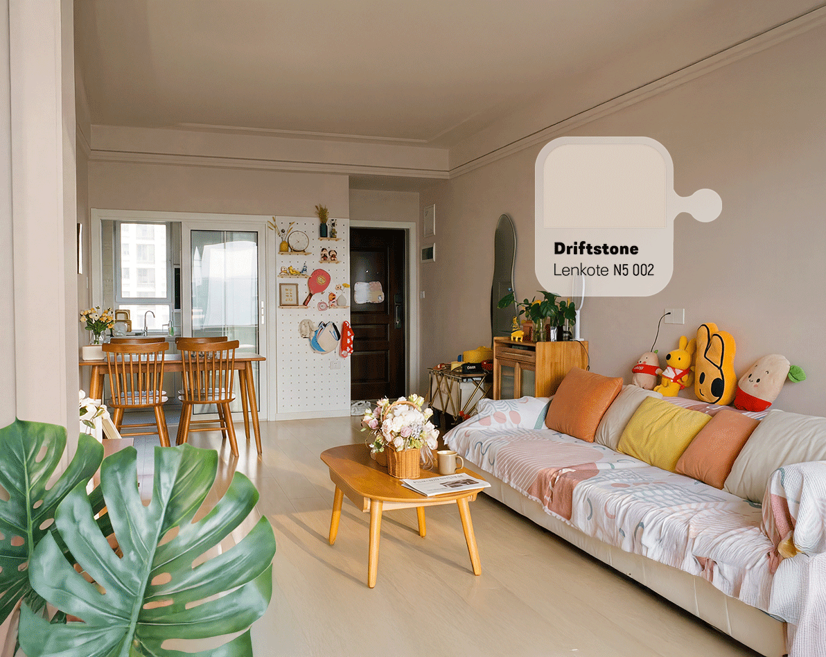 Cat Rumah Ruang Keluarga Cozy