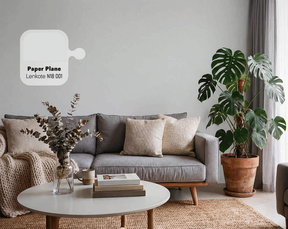 Ruang Tamu Lebaran Sederhana Elegan - Abu Muda