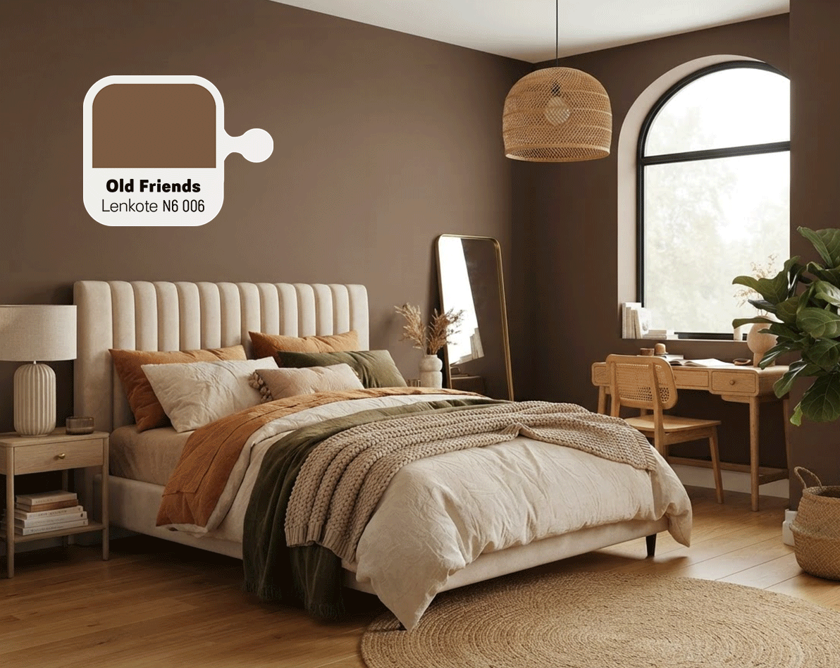 warna beige gelap yang tetap elegan
